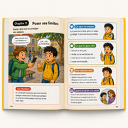 Aperçu illustré du livre TU SAURAS QUOI FAIRE pour apprendre à poser ses limites